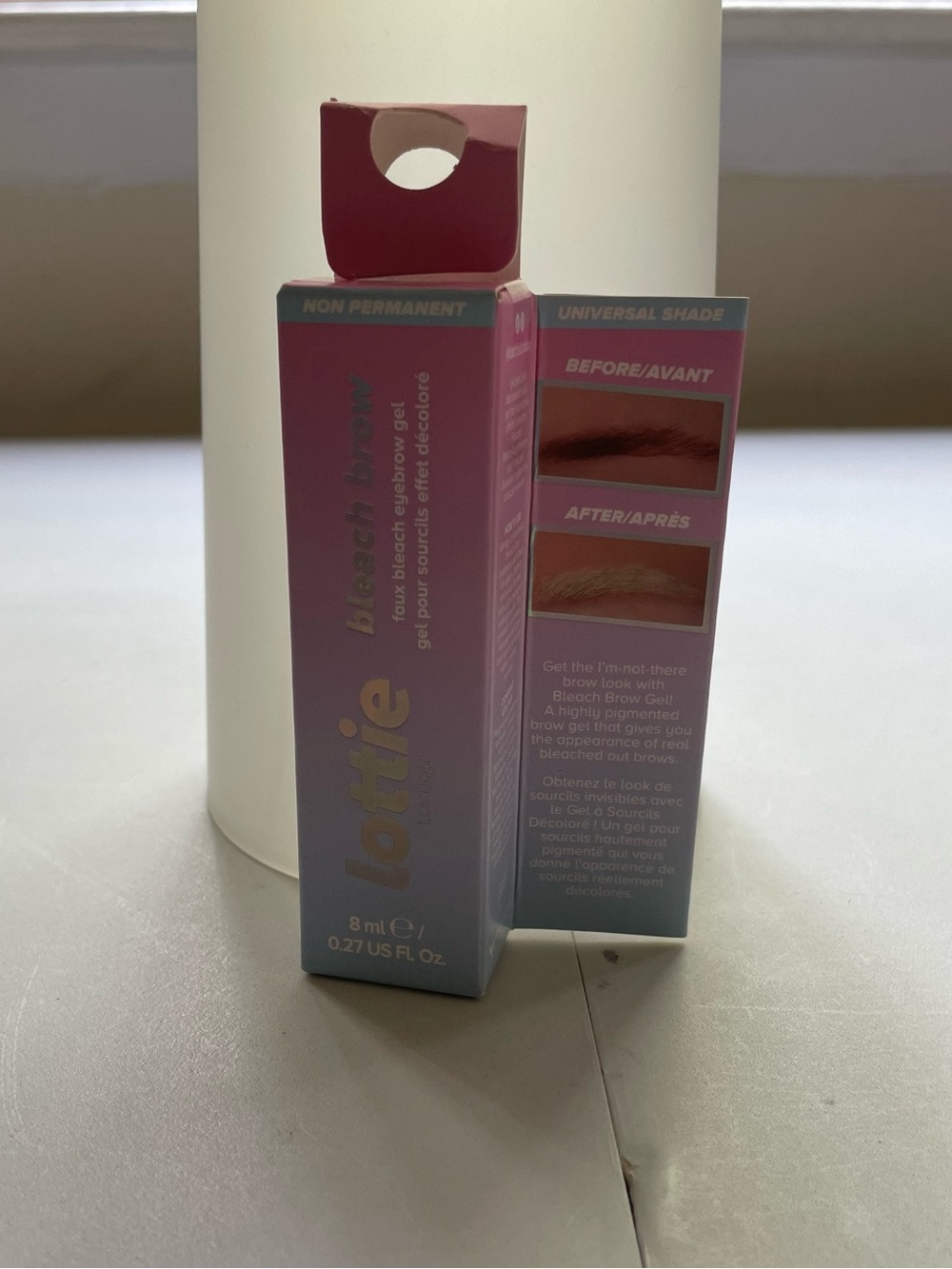 Lottie London Bleach Brow Gel – Faux Bleached Brows, Universal Shade (New)